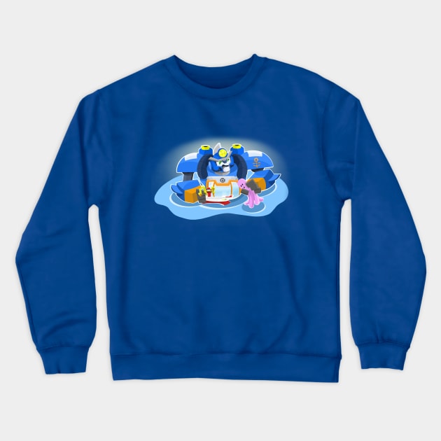 Rescue Bots  - Hightide Tubby Time Crewneck Sweatshirt by TheGreatJery